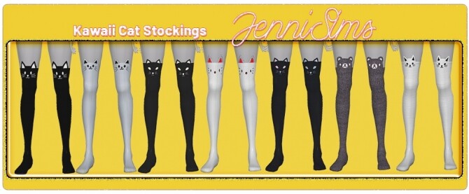 Sims 4 Kawaii Cat Stockings at Jenni Sims