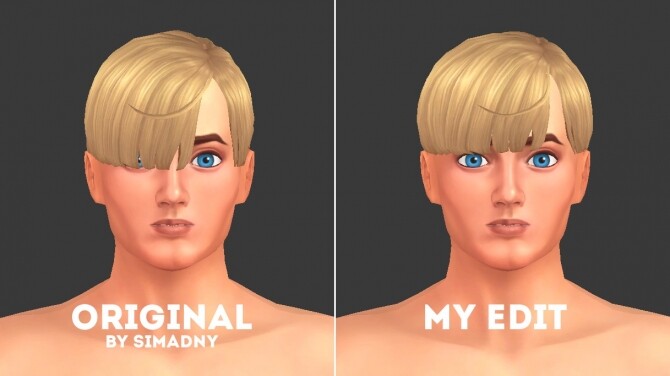 Sims 4 Simandys hair edits at EFFIE