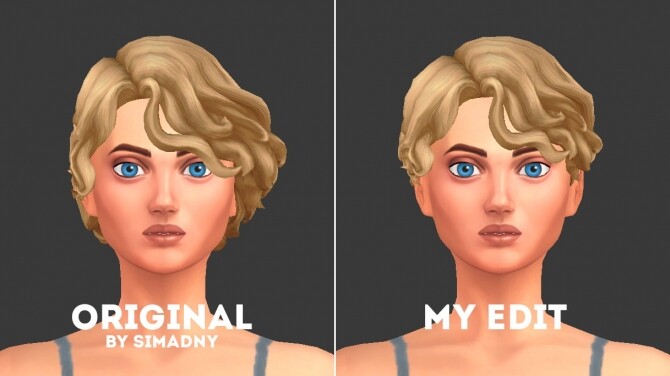Sims 4 Simandys hair edits at EFFIE