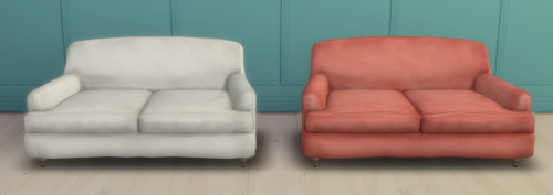 Sims 4 Beecroft sofa white (original) + 5 bold colors by Pocci at Garden Breeze Sims 4
