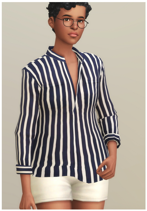 Sims 4 Linen Shirt V2 Pattern at Rusty Nail