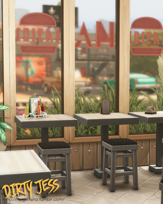 Sims 4 Dirty Jess restaurant at Helga Tisha