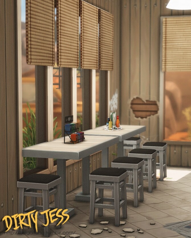 Sims 4 Dirty Jess restaurant at Helga Tisha