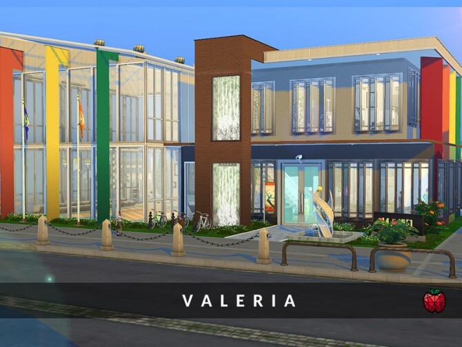 Sims 4 Valeria gym by melapples at TSR