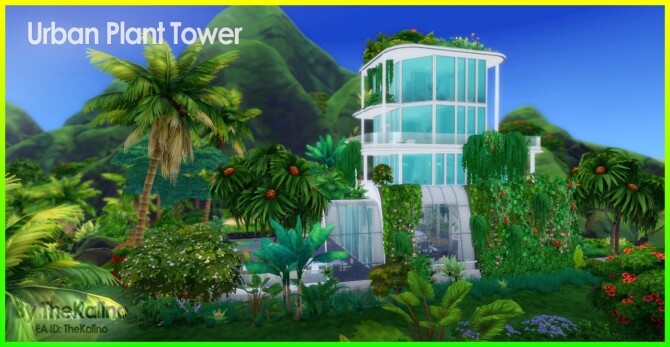 Sims 4 Urban Plant Tower at Kalino