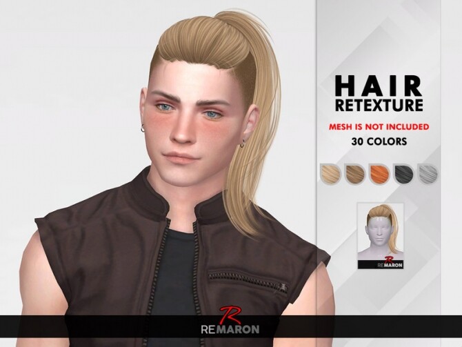 Sims 4 Diesel Hair Retexture by remaron at TSR