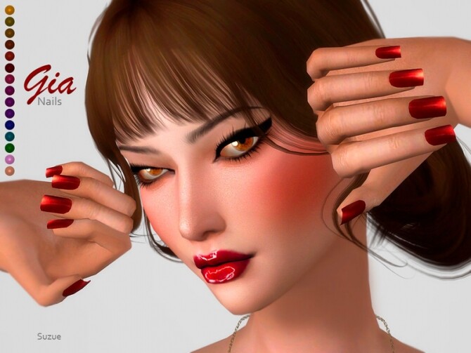 Sims 4 Gia Nails by Suzue at TSR