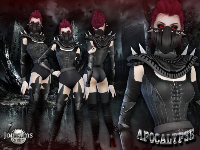 Sims 4 Norus apocalypse outfit by jomsims at TSR