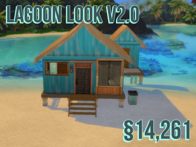 Sims 4 Lagoon Look V2.0 14K NO CC by Biotic Blue Simmer at TSR