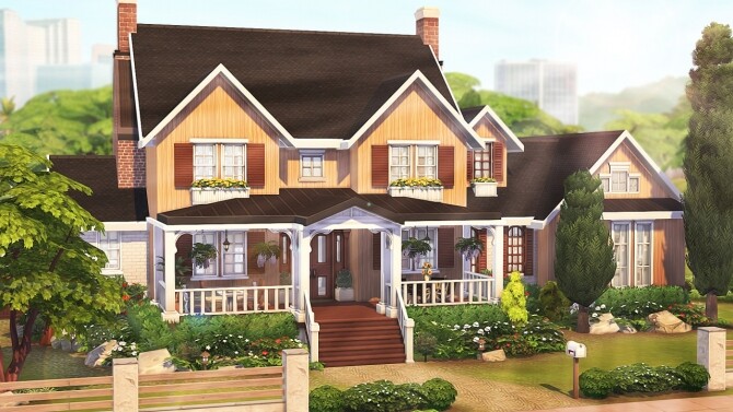 Sims 4 BIG BASE GAME FAMILY HOME at Aveline Sims