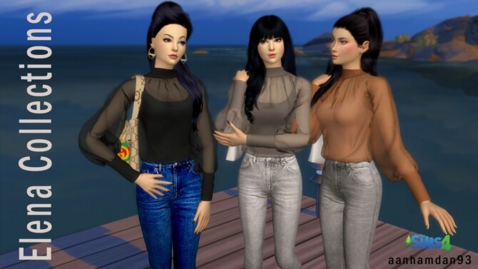 Sims 4 Hijab Model070 & Elena Collections at Aan Hamdan Simmer93