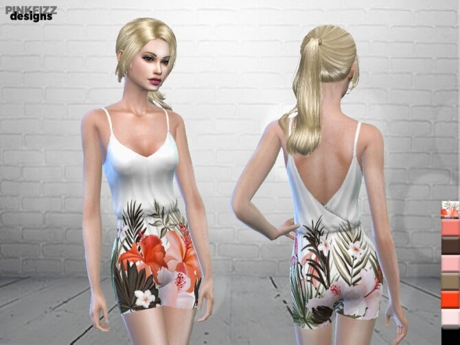 Sims 4 Sweet Lily Playsuit PF86 by Pinkfizzzzz at TSR