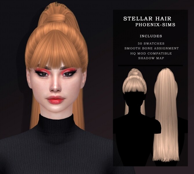 Sims 4 STELLAR HAIR at Phoenix Sims