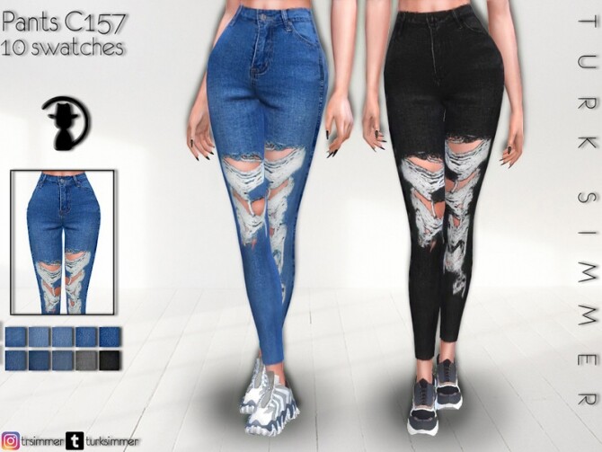 Sims 4 Pants C157 by turksimmer at TSR