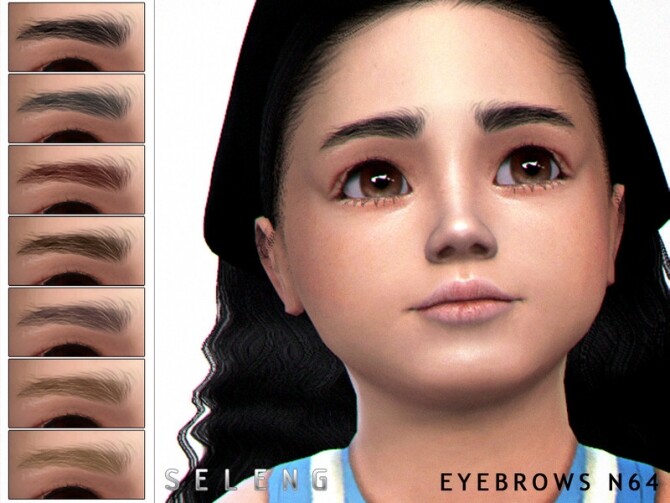 Sims 4 Eyebrows N64 by Seleng at TSR