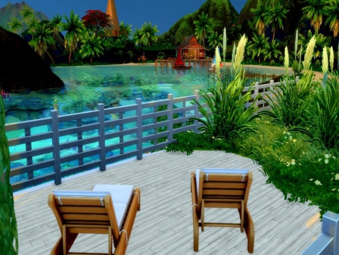 Sims 4 Oceanic Bungalow by GenkaiHaretsu at TSR