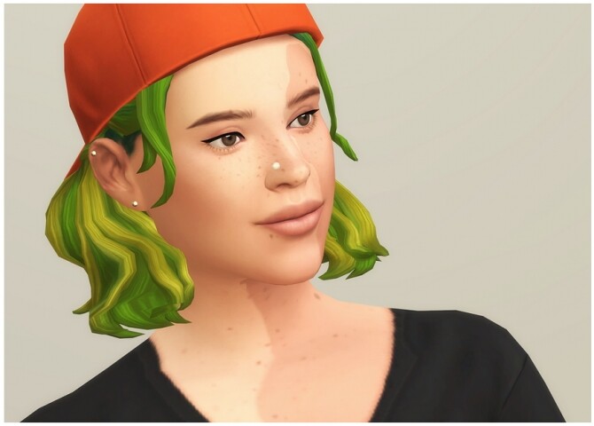 Sims 4 Half up Braid Hair Edit (Ombré) at Rusty Nail