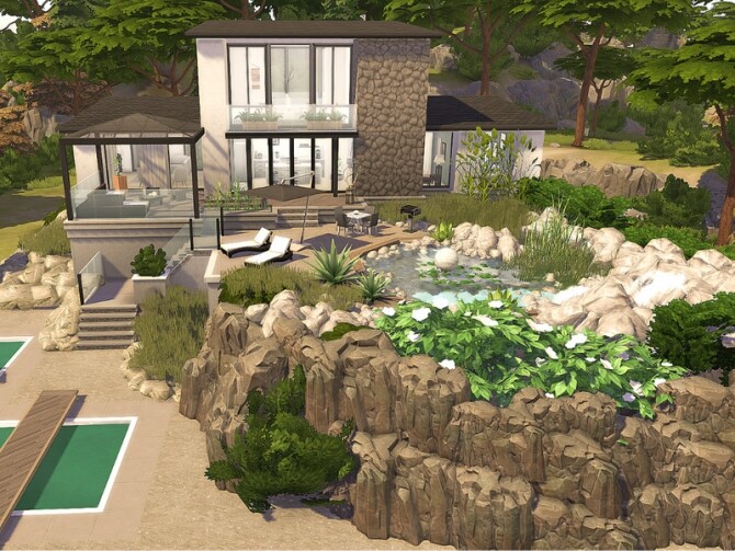 Sims 4 Modern Summer Residence by Sarina Sims at TSR
