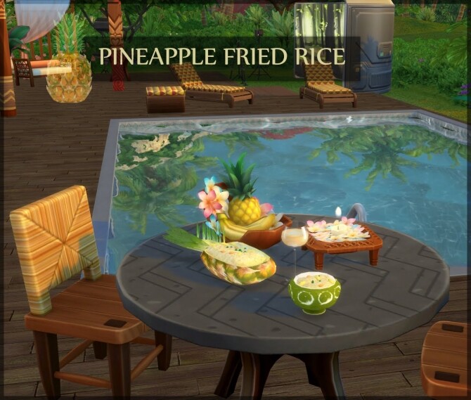 Sims 4 PINEAPPLE FRIED RICE at Icemunmun