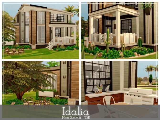 Sims 4 Idalia house by Mini Simmer at TSR