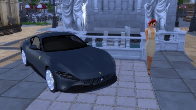 Sims 4 Ferrari Roma at LorySims
