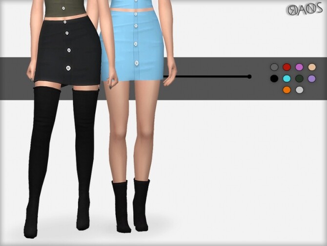 Sims 4 Chiwa Skirt by OranosTR at TSR