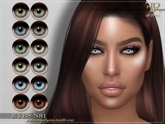 Sims 4 FRS Eyes N81 by FashionRoyaltySims at TSR