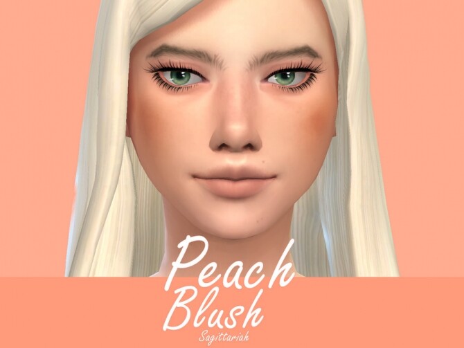 Sims 4 Peach Blush by Sagittariah at TSR