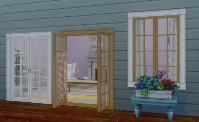 Sims 4 Scent of Autumn windows and doors set by Pocci at Garden Breeze Sims 4
