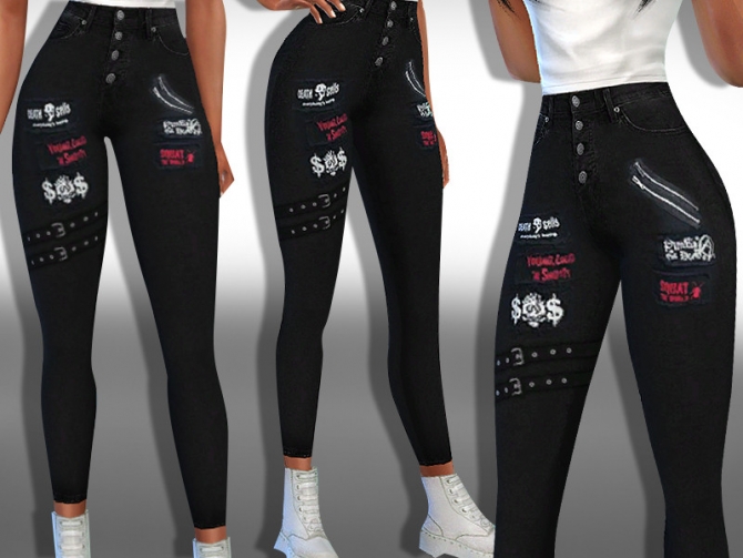 Female Black Label Jeans by Saliwa at TSR » Sims 4 Updates