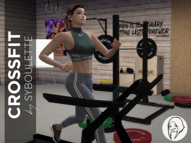 Crossfit Homegym Set by Syboubou at TSR » Sims 4 Updates