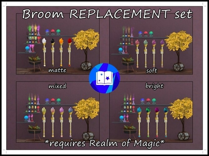 Sims 4 Broom Replacement for Realm of Magic by Lulu The Cute Sim at Mod The Sims