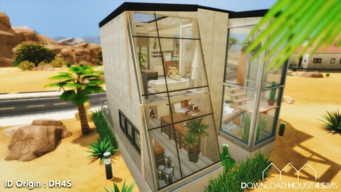 Sims 4 Desert Industrial House at DH4S
