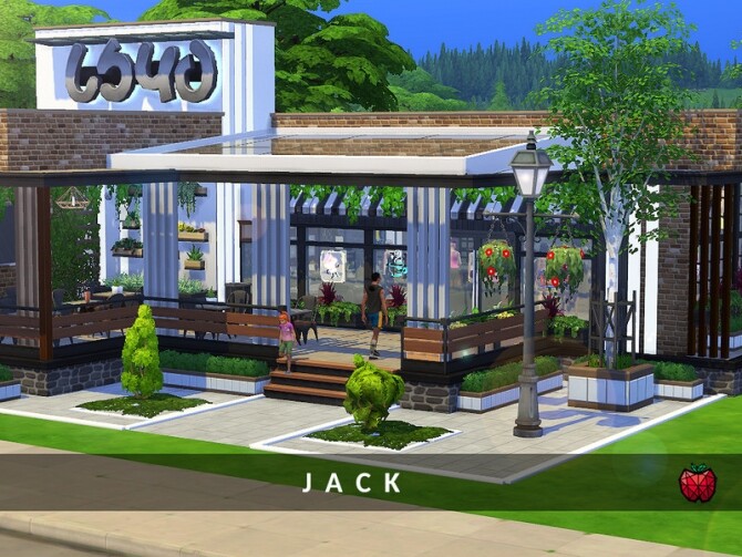 Sims 4 Jack cafe by melapples at TSR