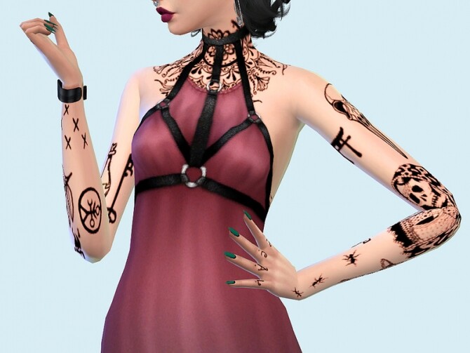 Sims 4 Harness Dress by Saruin at TSR