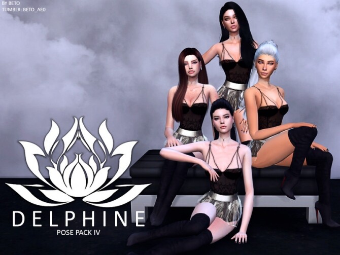 Sims 4 DELPHINE IV Pose Pack by Beto ae0 at TSR