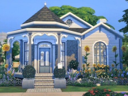 Sunflower Victorian home by Simsational_Builds at TSR