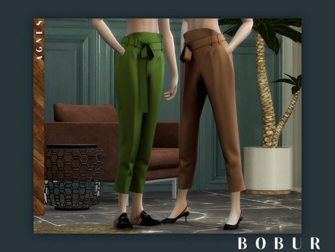 Sims 4 Agnes pants by Bobur3 at TSR