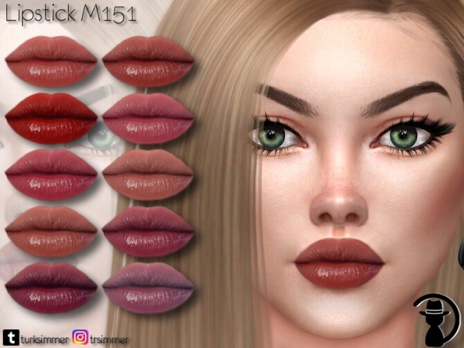 Sims 4 Lipstick M151 by turksimmer at TSR