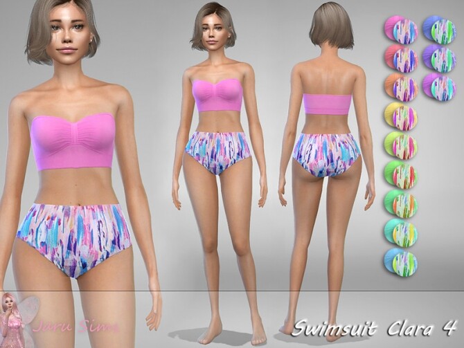 Sims 4 Swimsuit Clara 4 by Jaru Sims at TSR