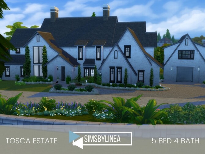 Sims 4 Tosca Estate by SIMSBYLINEA at TSR