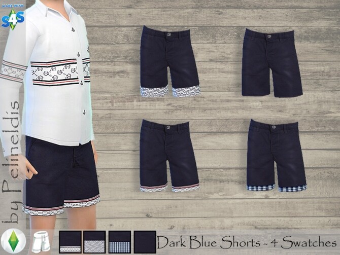 Sims 4 Shorts and Shirt Summer Set by Pelineldis at TSR