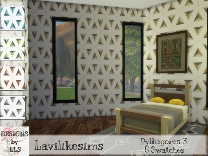Sims 4 Pythagoras 3 wallpaper by lavilikesims at TSR