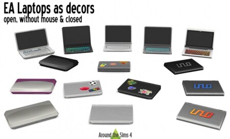 EA laptop decorative by Sandy at Around the Sims 4
