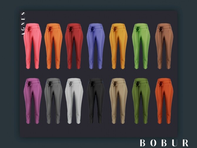 Sims 4 Agnes pants by Bobur3 at TSR