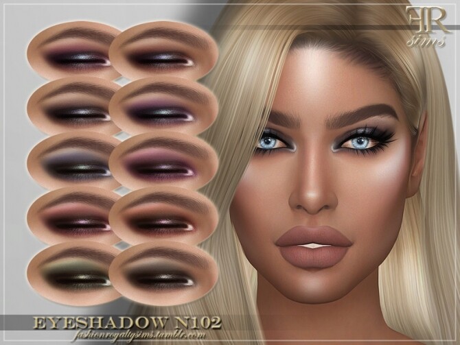 Sims 4 FRS Eyeshadow N102 by FashionRoyaltySims at TSR
