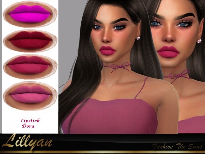 Sims 4 Lipstick Dora by LYLLYAN at TSR