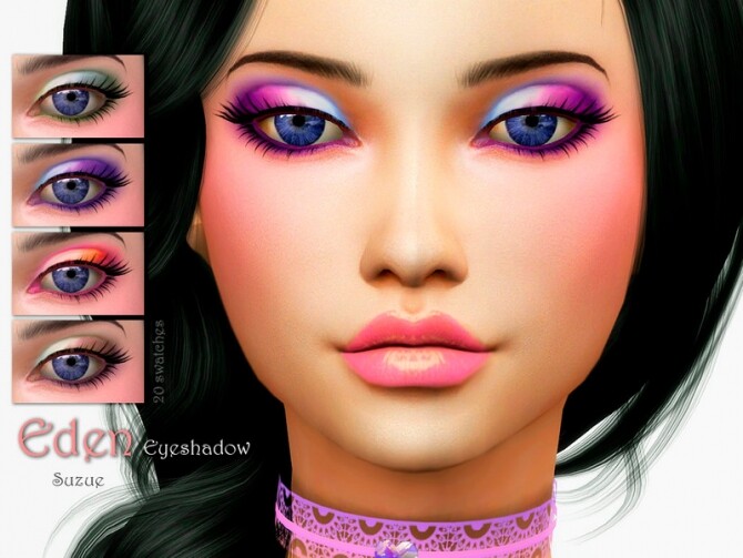 Sims 4 Eden Eyeshadow by Suzue at TSR