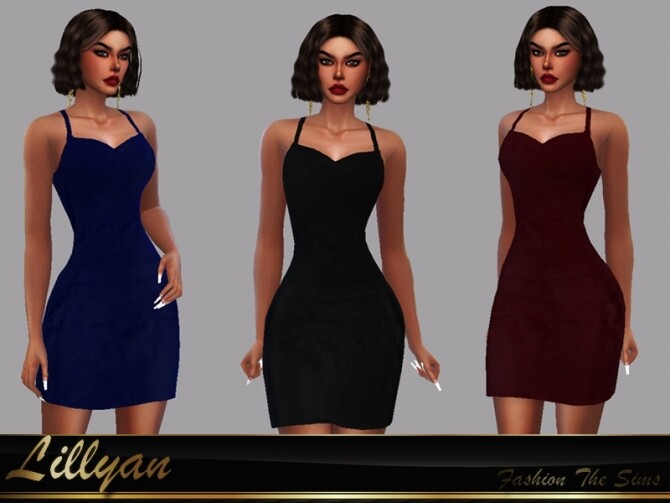 Sims 4 Dress Patricia by LYLLYAN at TSR