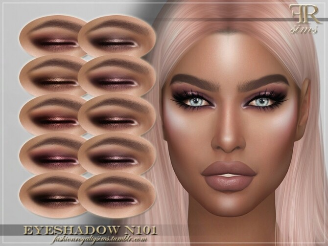 Sims 4 FRS Eyeshadow N101 by FashionRoyaltySims at TSR